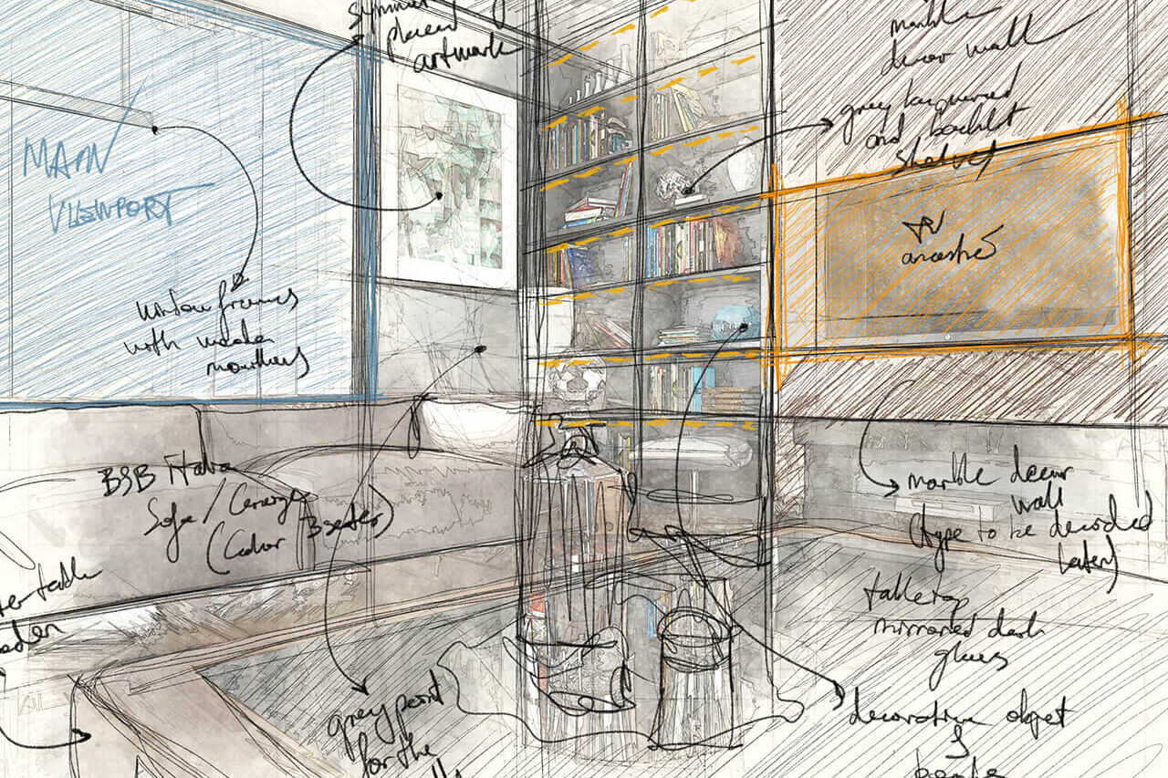 0_Sketch_Apartment_Interior Design (2)