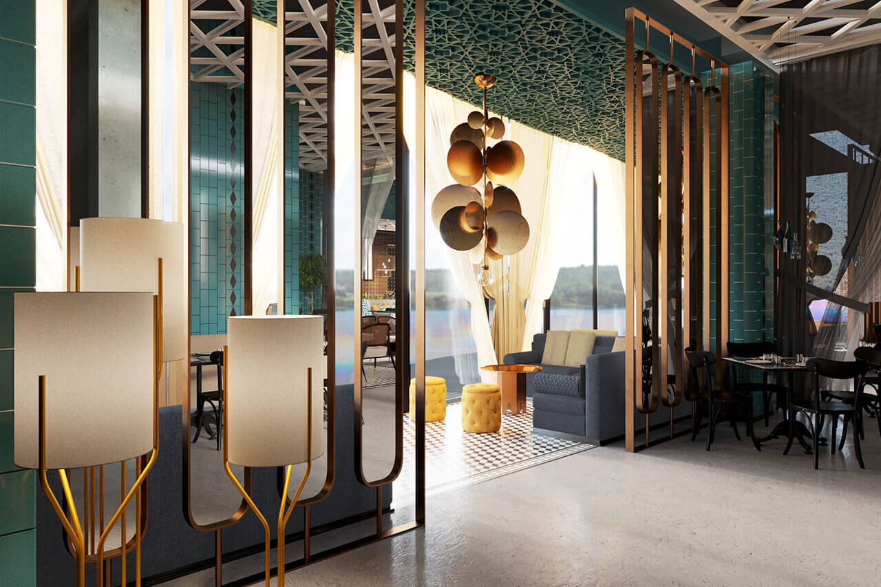 Baghdad Turkish traditional Restaurant Interior Design Architectural Iraq
