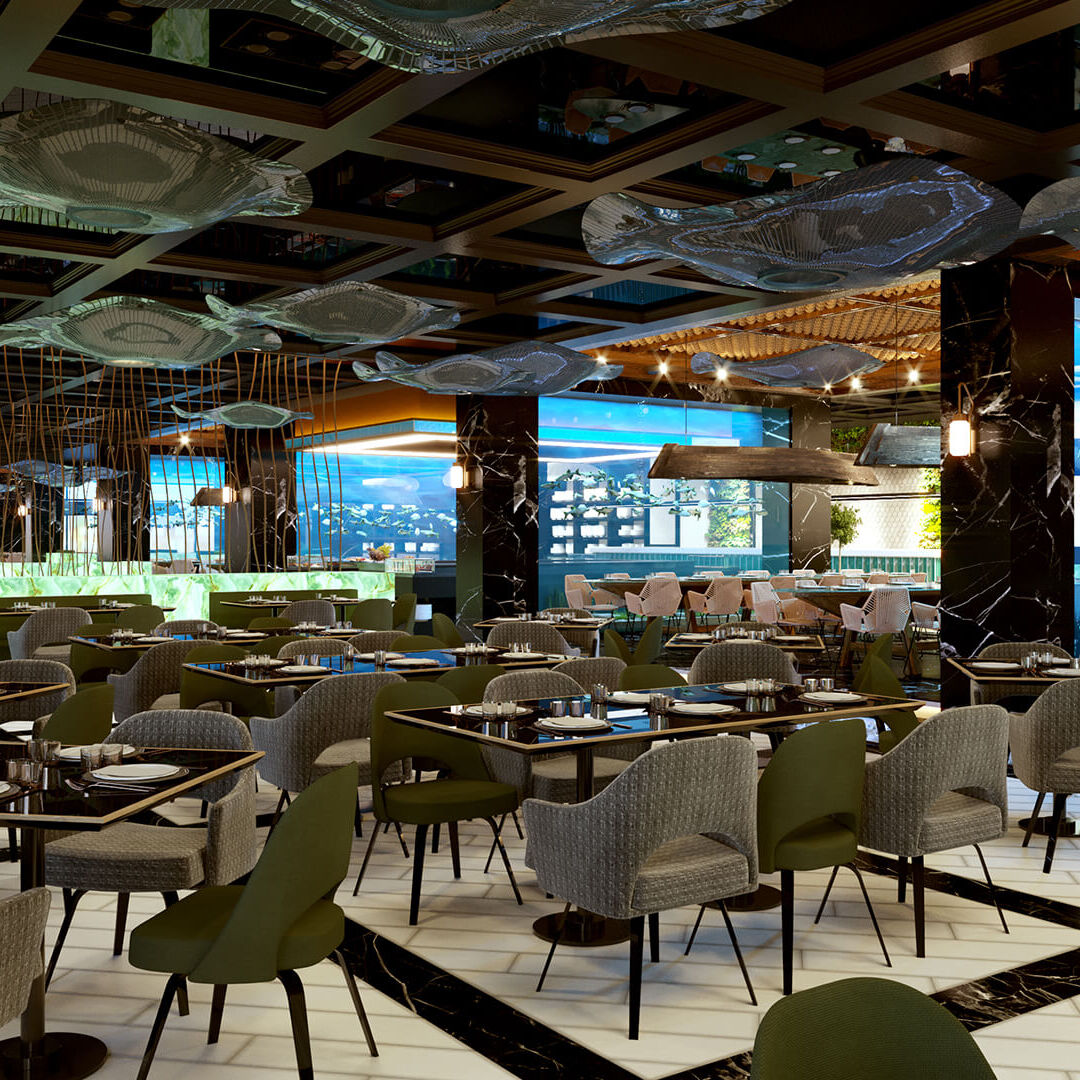 Baghdad Sea Food Restaurant Interior Design Architectural Iraq