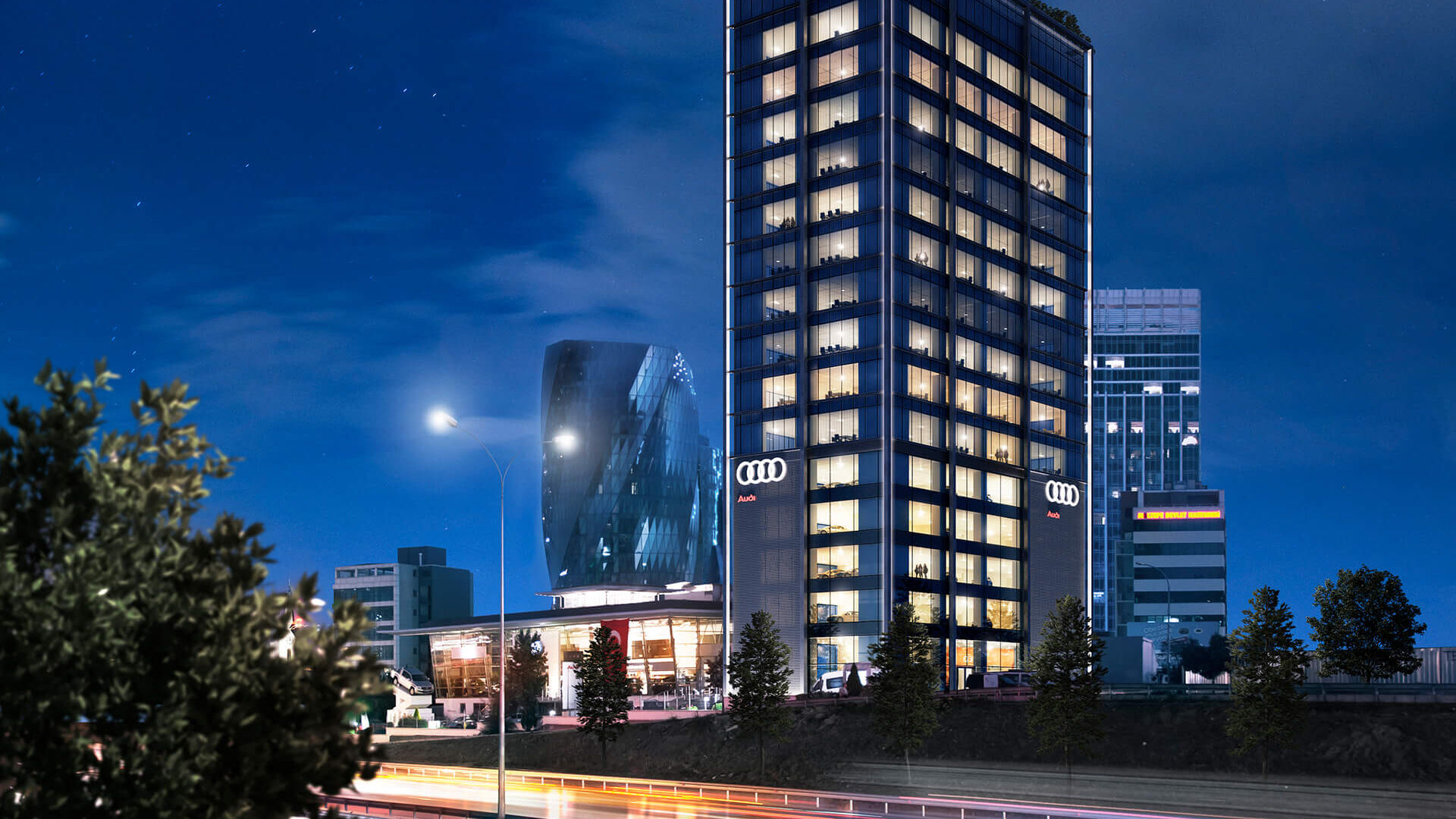 Erel Otomotive Facade Render