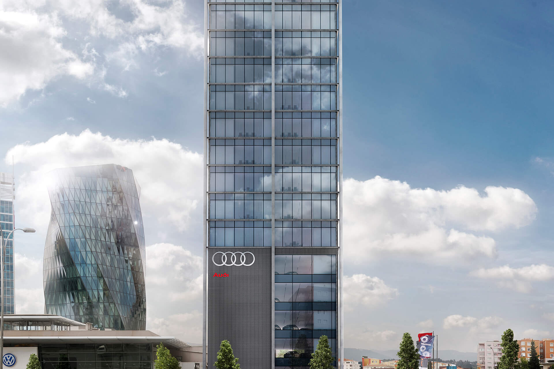 Erel Otomotive Facade Render