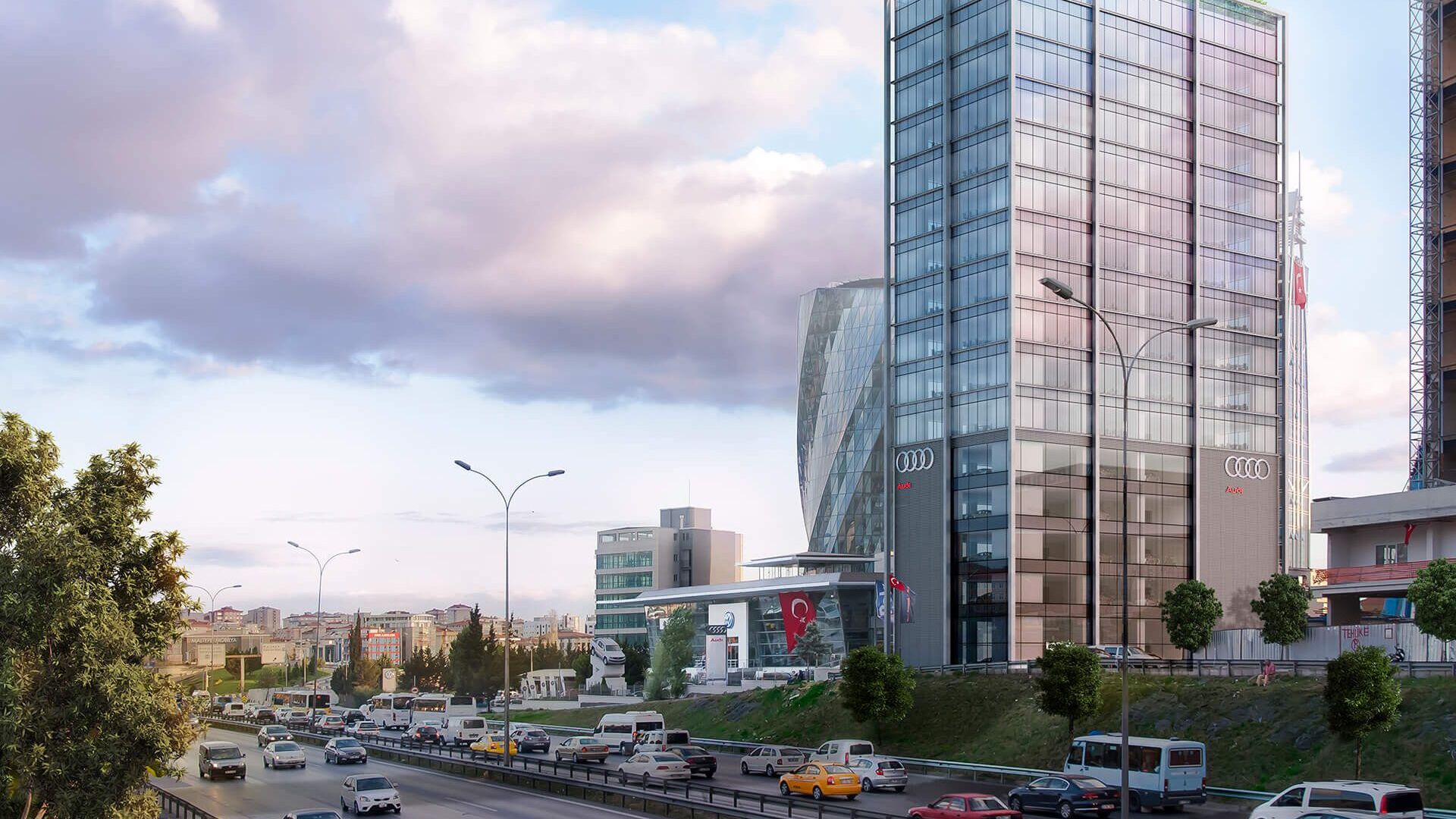 Erel Otomotive Facade Render