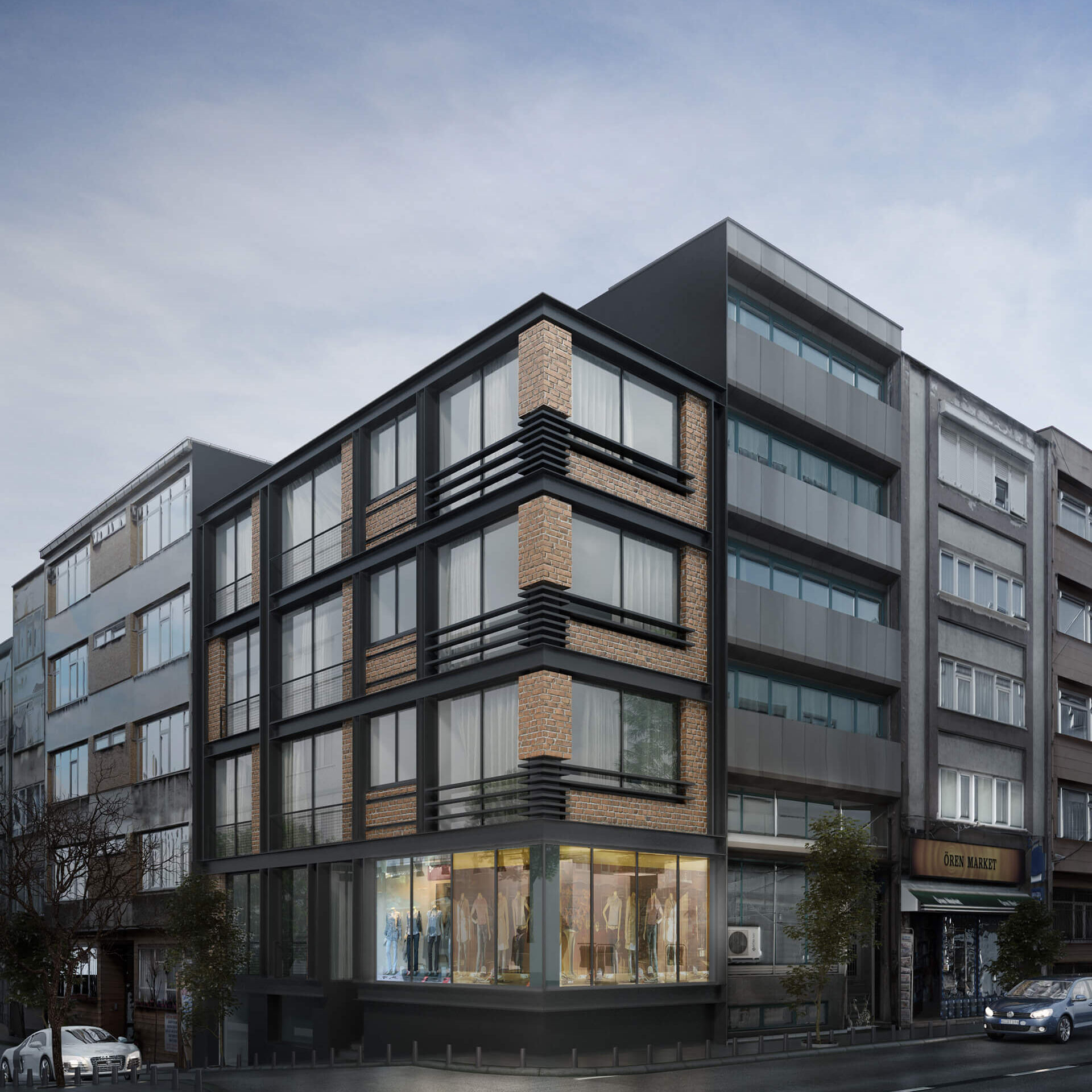 Nişantaşı Apartment Facade Render