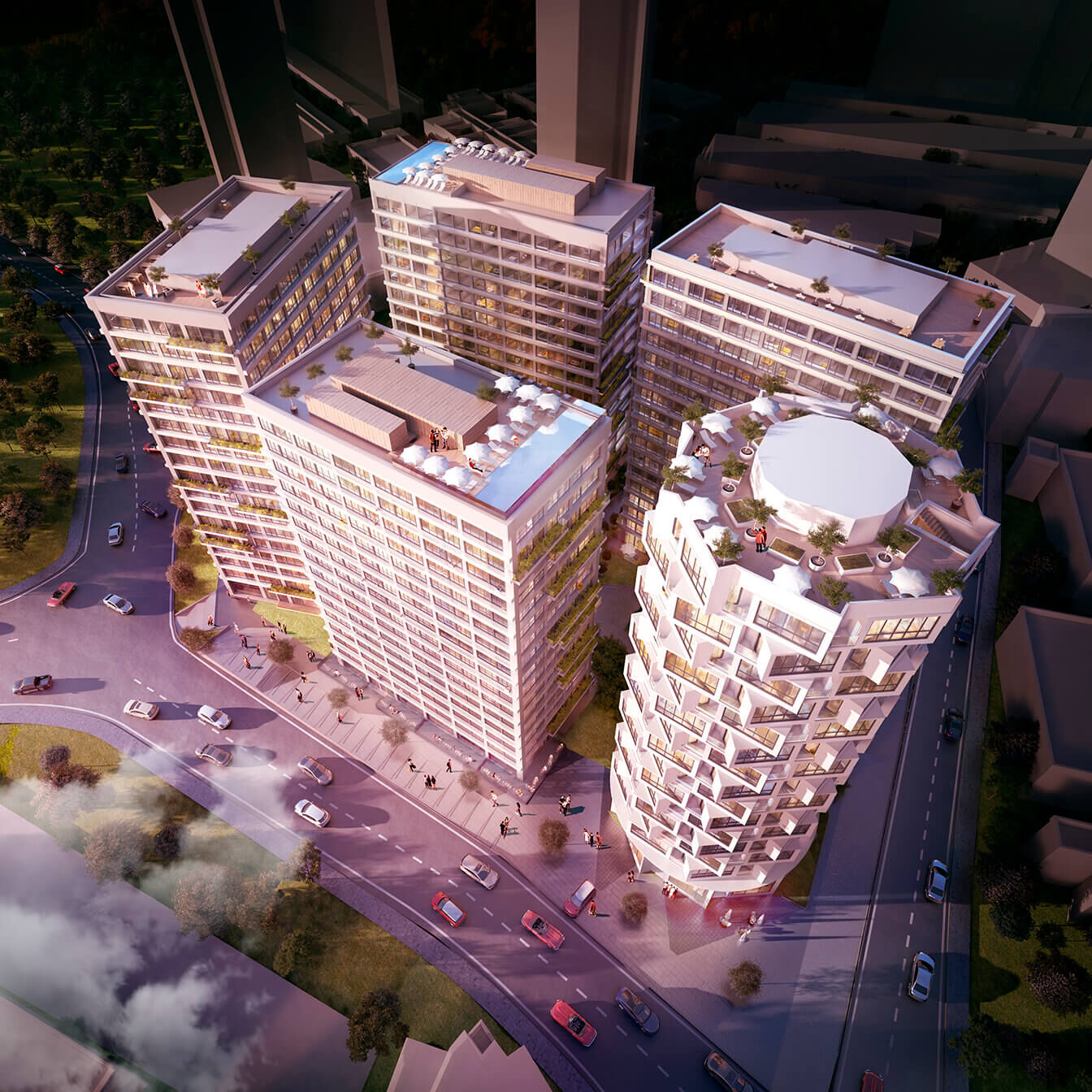 NEF 13 Aerial View Render