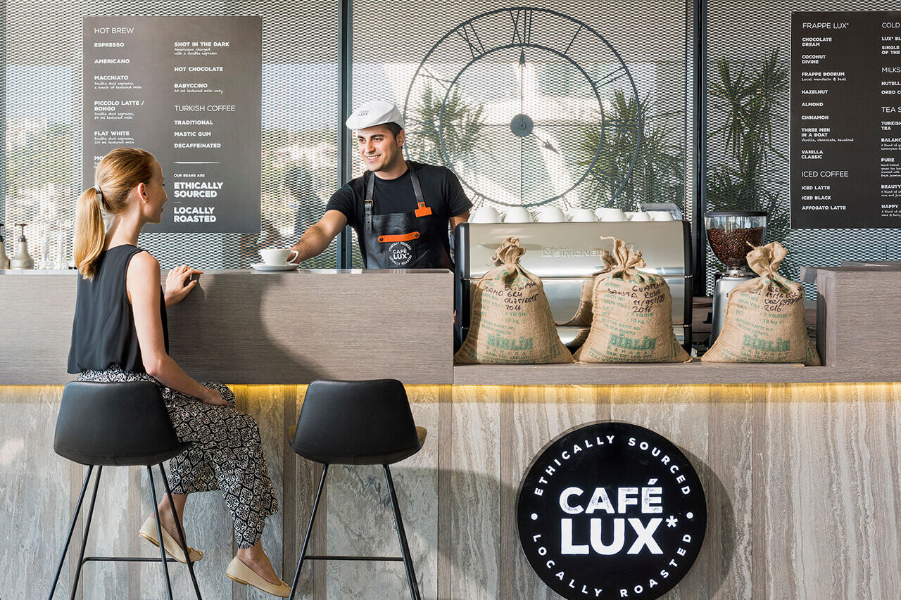 Lux Hotel Lobby Bar Interior Design