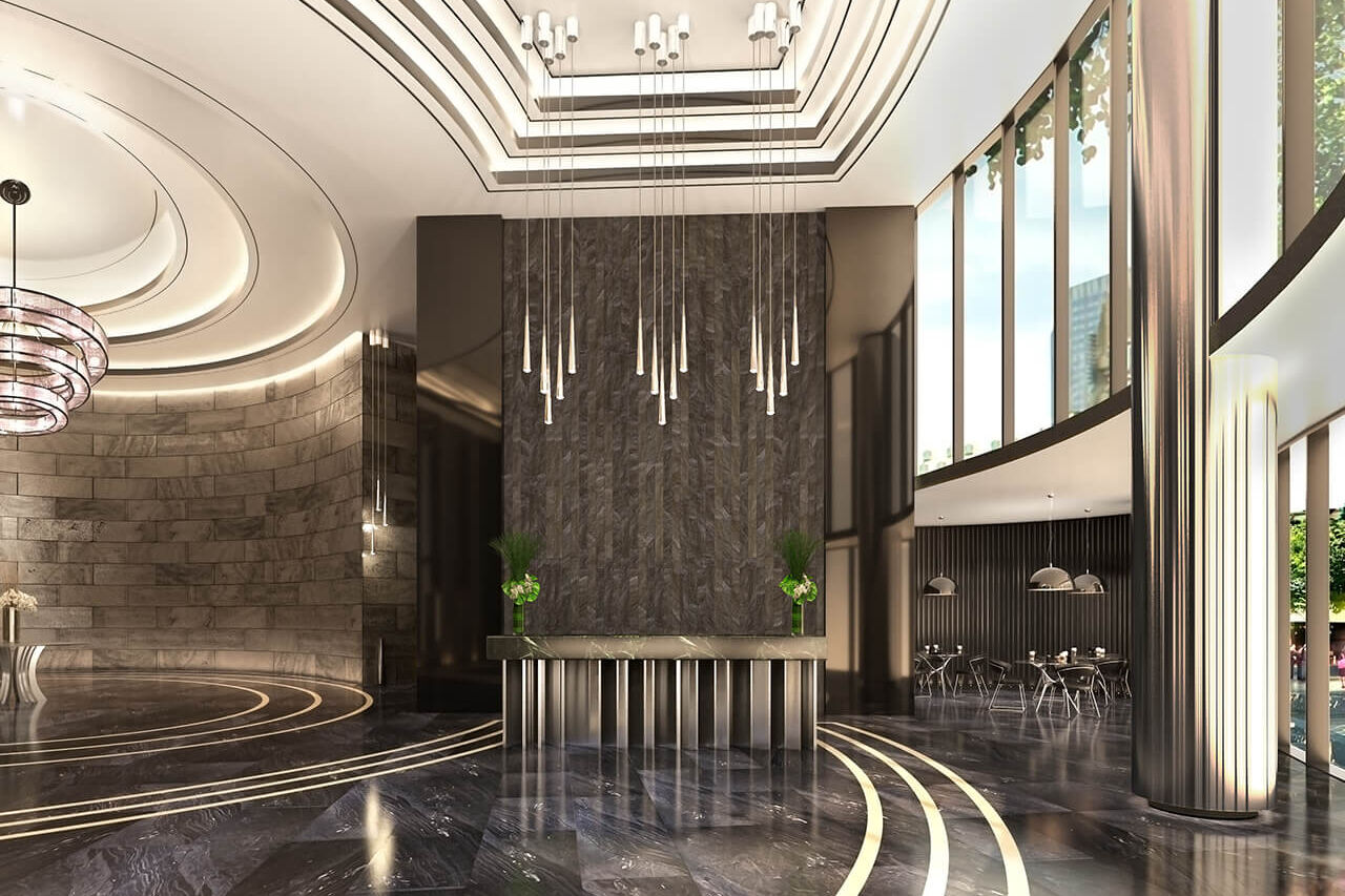 Istanbul Office Lobby Interior Design Ataşehir