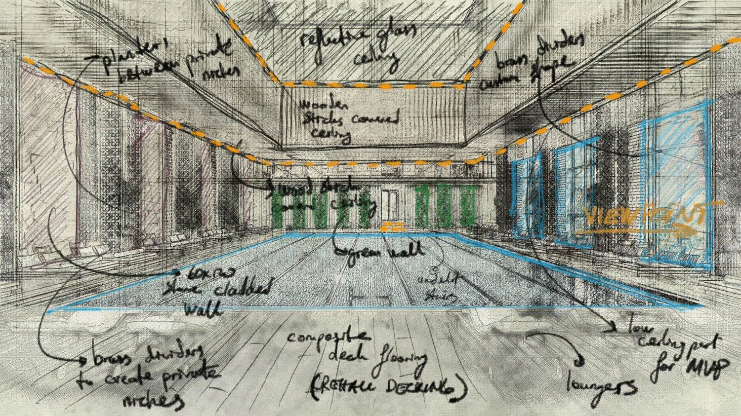 Dijlah Village Sketch Design