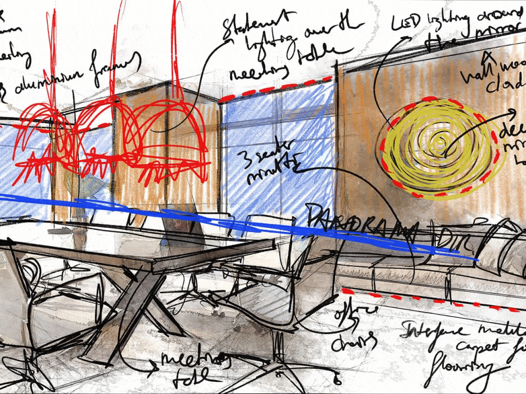 0_sketch office architecture_interior design (2)