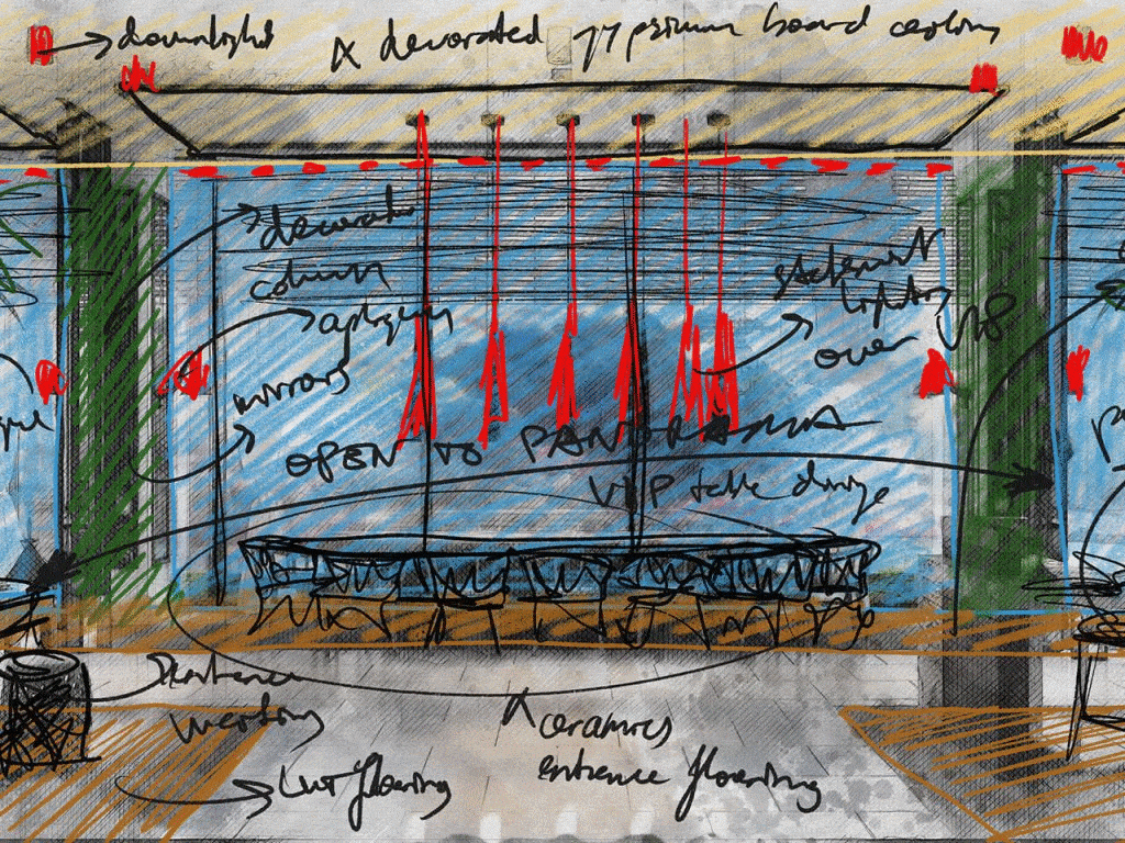 0_Sketch_Stella Restaurant Bodrum Design (2)