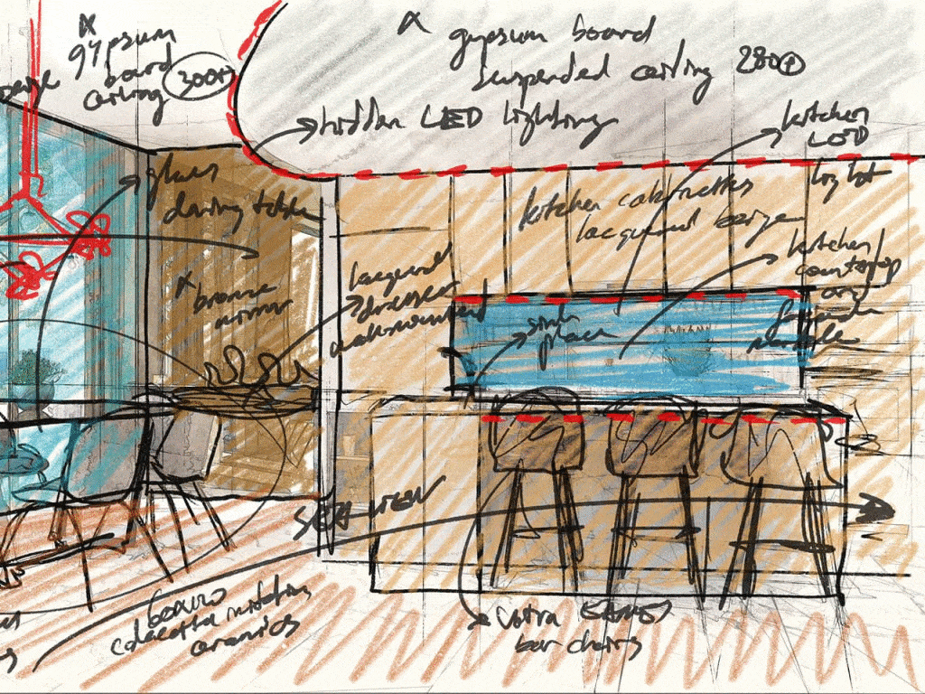 0_sketch_bodrum villa architecture design (2)