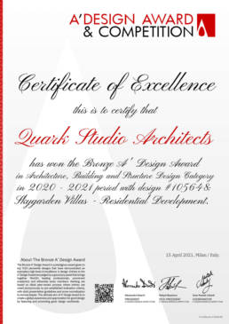 Certificate Award Skygarden Bodrum