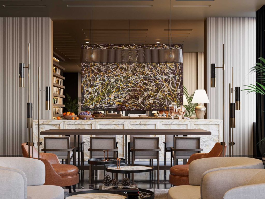 Istanbul Residence Lobby Rendering