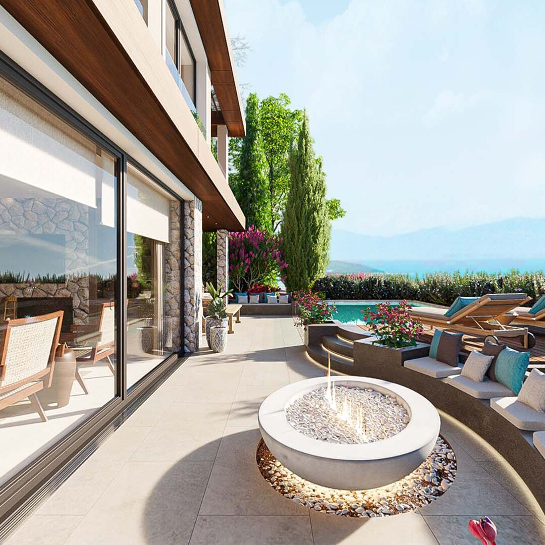 Bodrum Villa A Mimari İç Mimari Achitecture Interior Design Rendering (2)