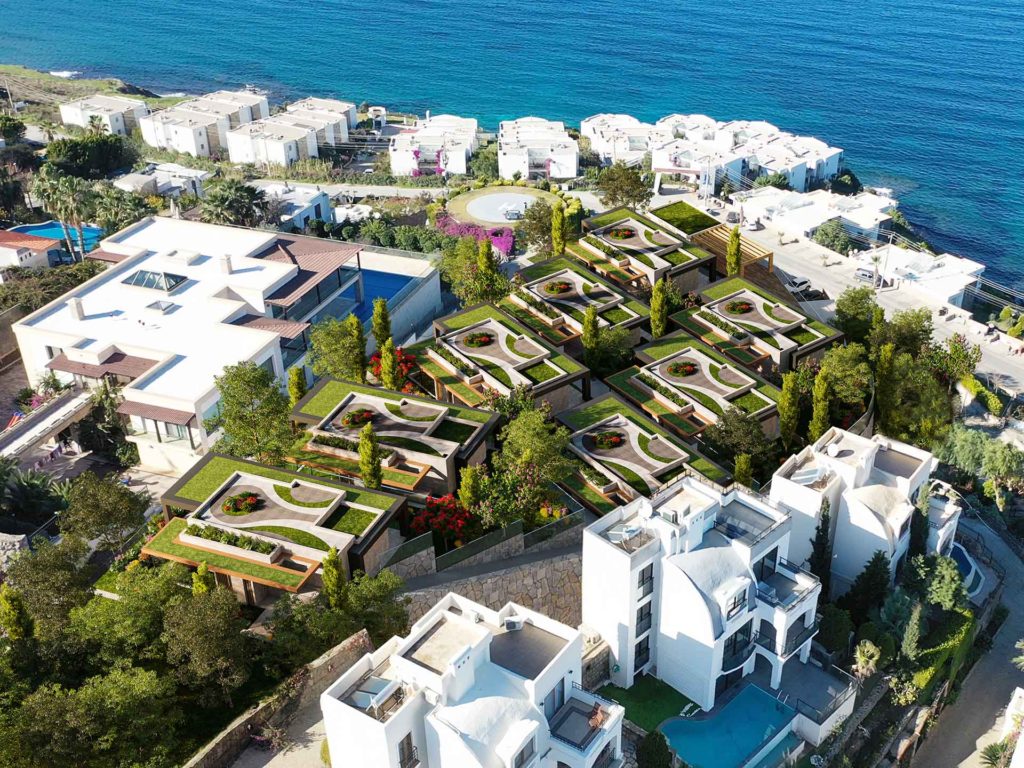 Buteo Villas Birds Eye View Rendering