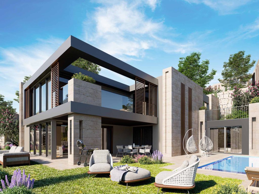 Skygarden Villas Facade Rendering