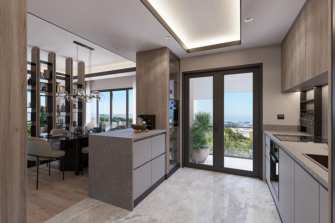 mirador marina residence facade render architecture turkey residential3