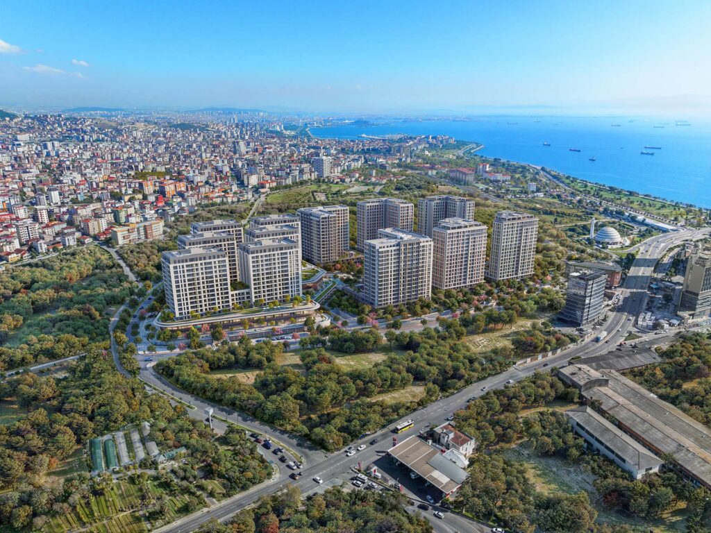 Kuzey Adalar Kartal Residence Birds Eye View Rendering