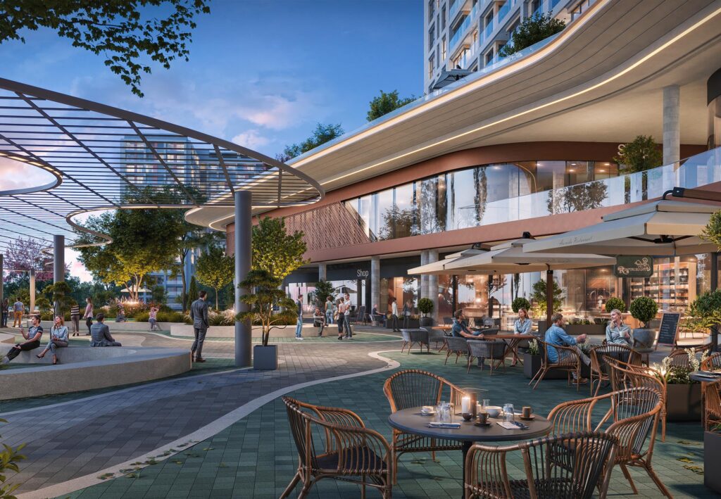 Kuzey Adalar Kartal Residence Garden Cafe Rendering